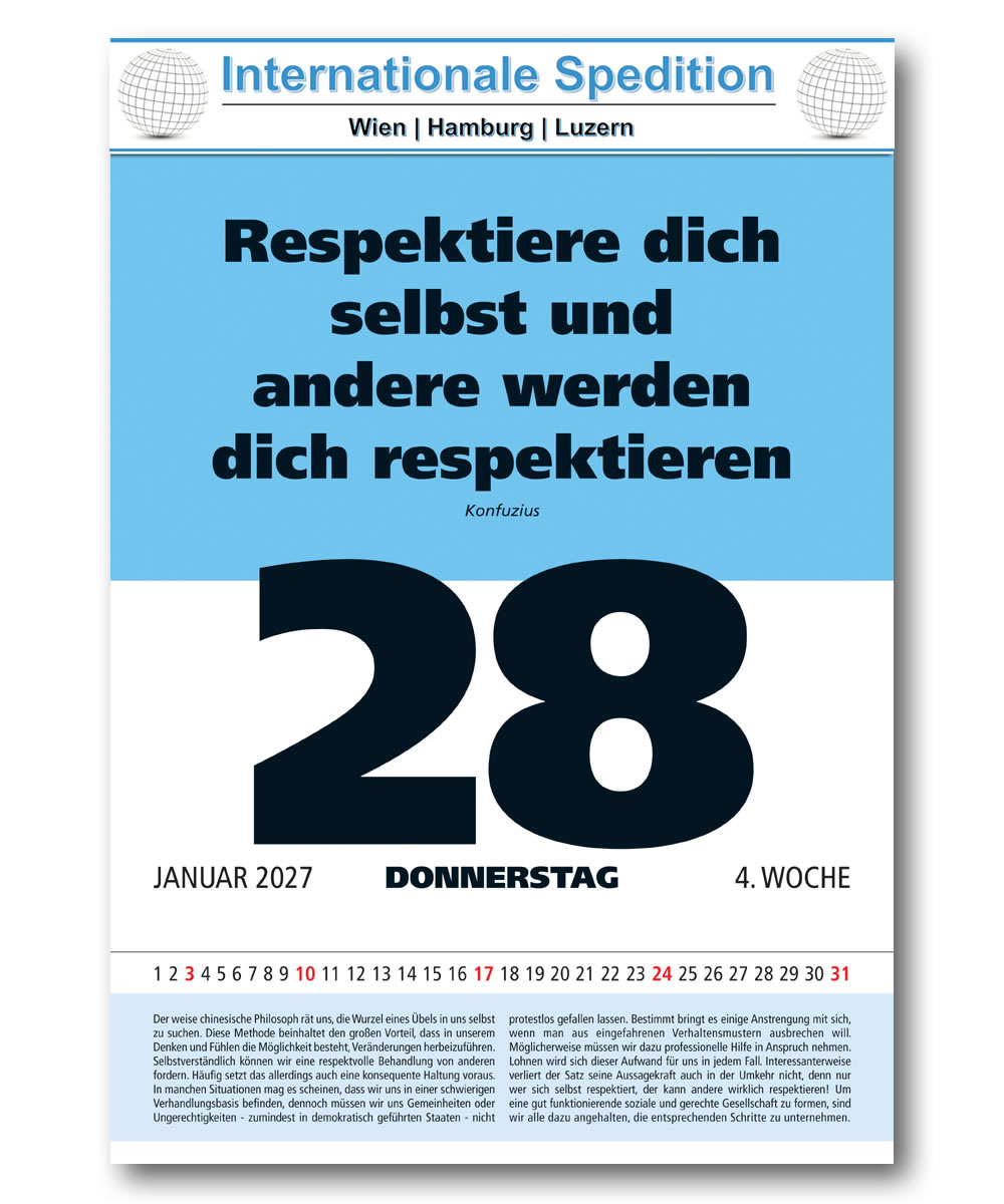 IMPULS-Tagesspruch Kalender 2027*