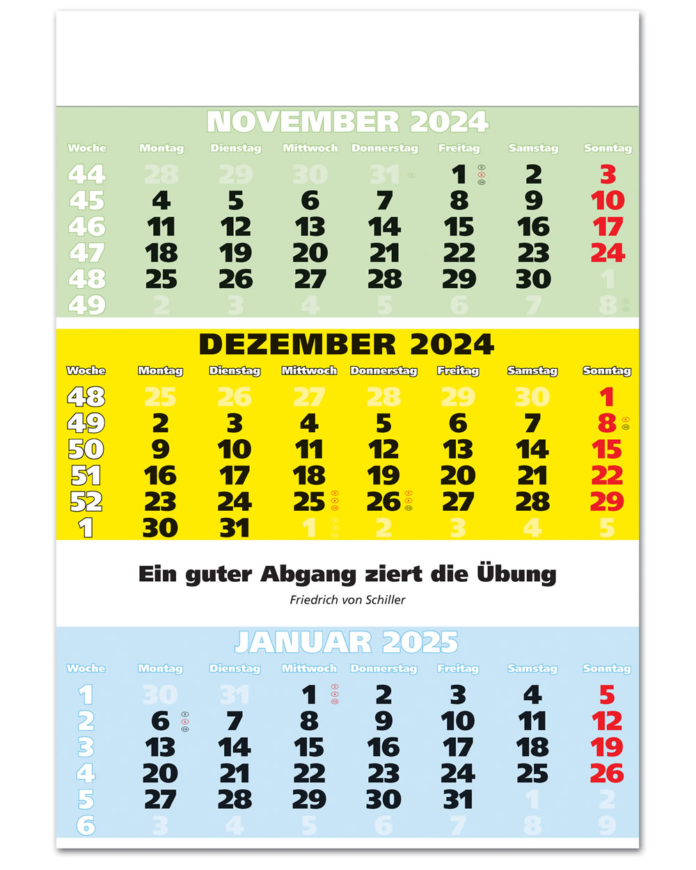 IMPULS-3-Monatsspruch Kalender 2024*