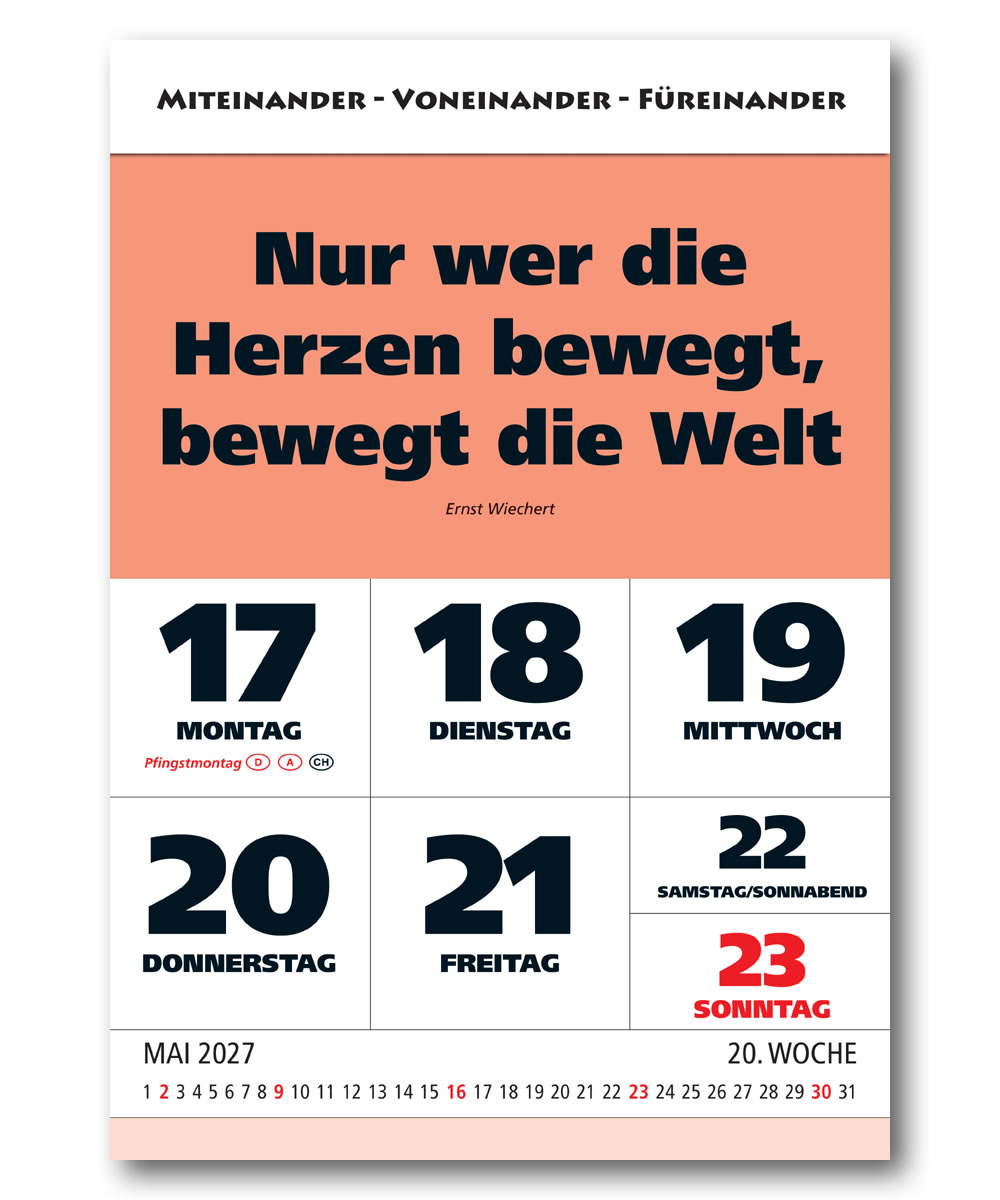 IMPULS-Wochenspruch Kalender 2027* 