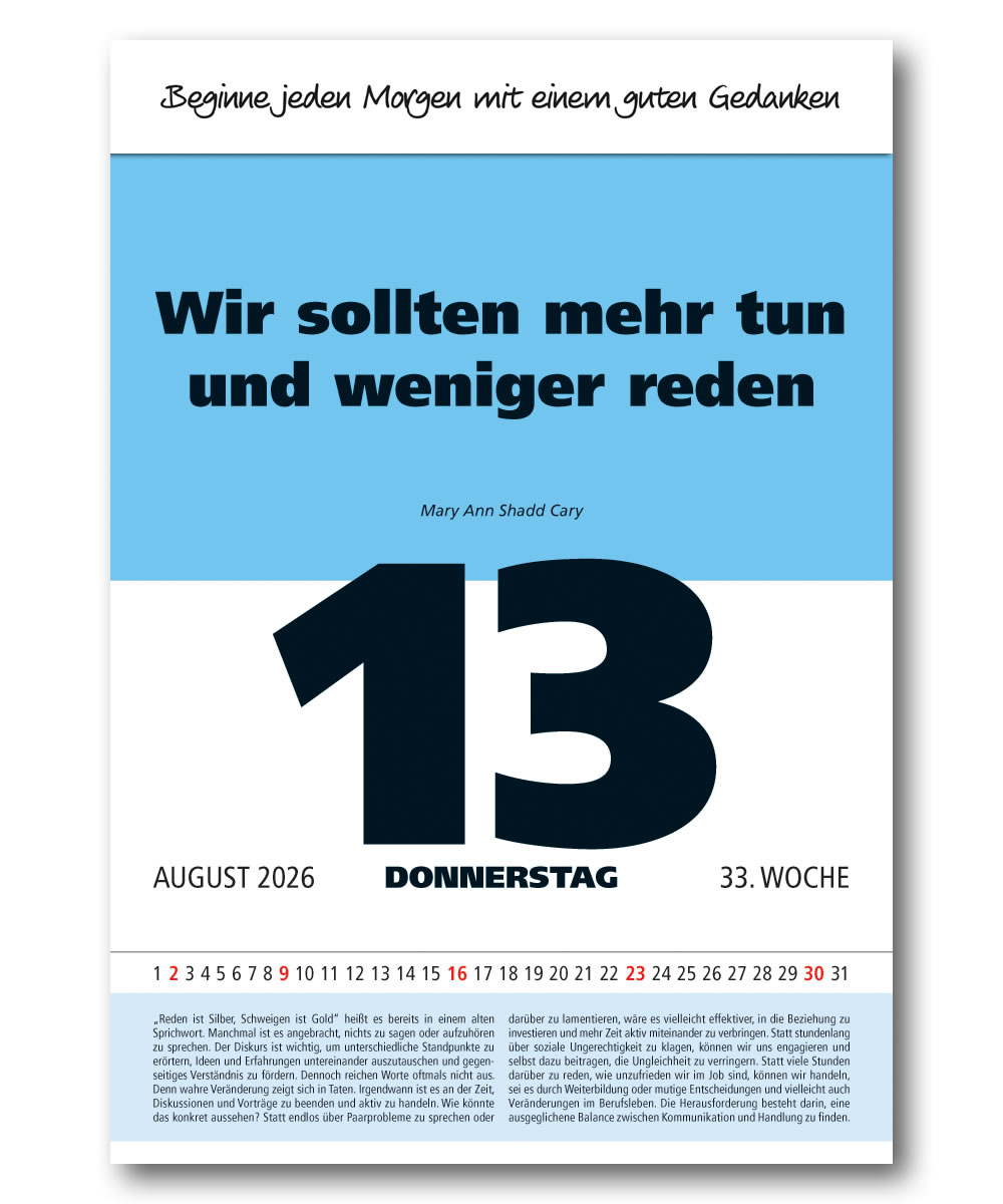 IMPULS-Tagesspruch Kalender 2026*