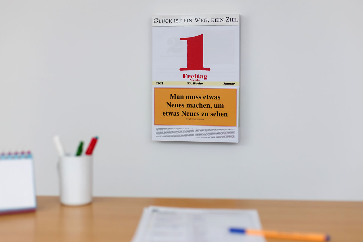 Impuls-Kalender GmbH | Dorfstr. 16 | 86577 Tödtenrie | Tel. 08258/99980 | info@impuls-kalender.de Impuls-Kalender GmbH | Dorfstr. 16 | 86577 Tödtenrie | Tel. 08258/99980 | info@impuls-kalender.de