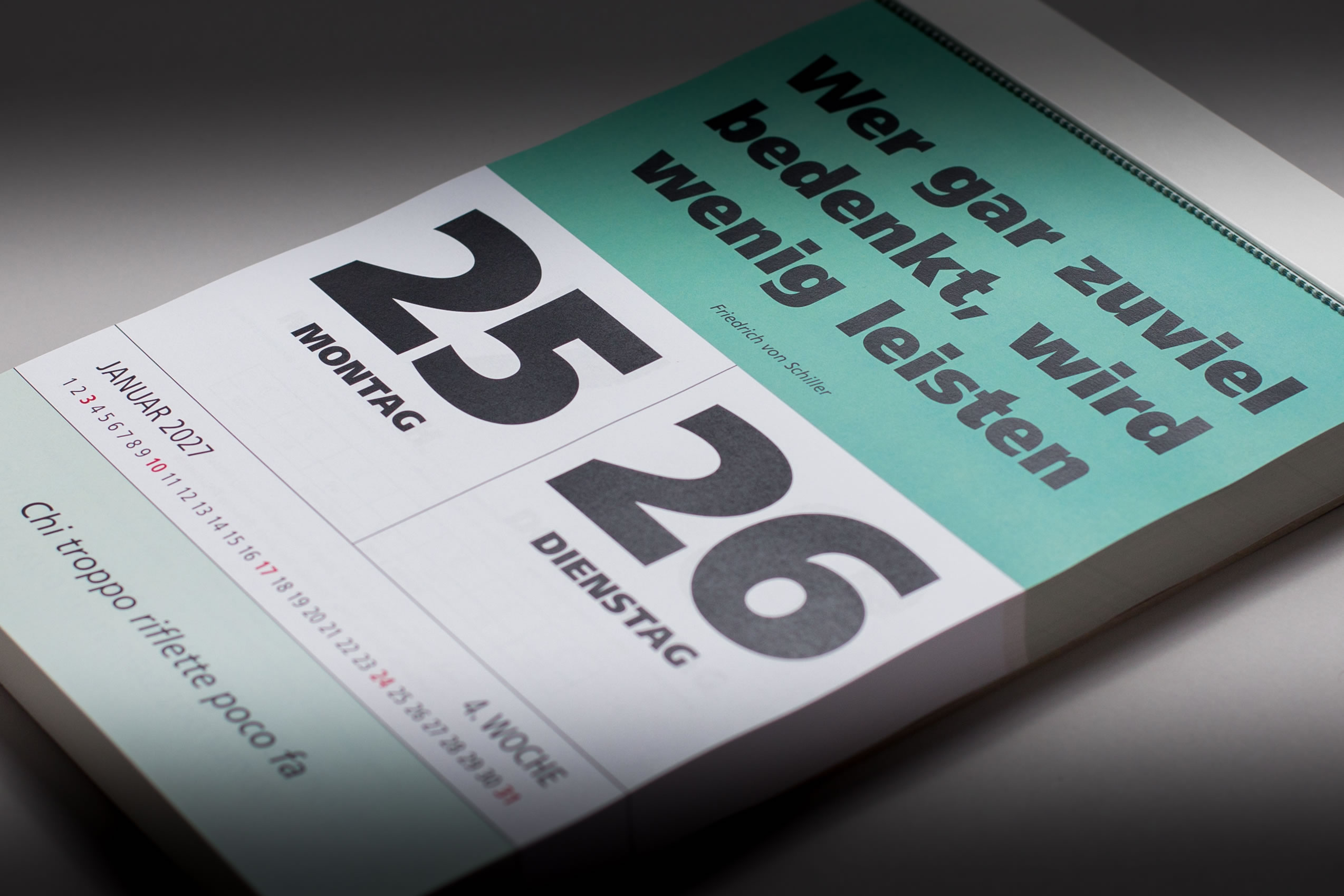 IMPULS-Zwei-(2)Tagesspruch Kalender 2027 - DOPPIO* 