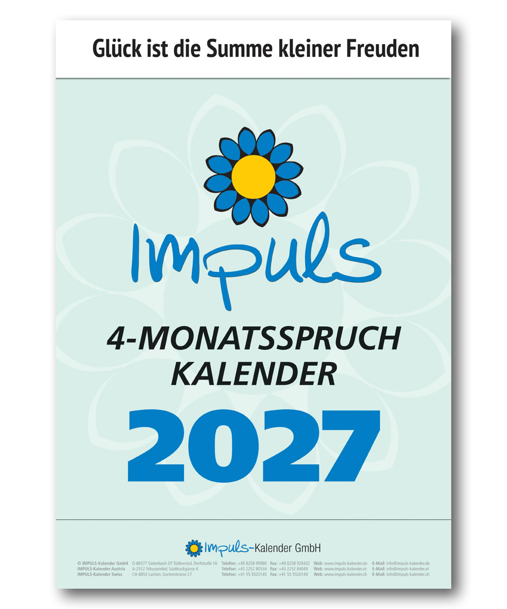 IMPULS-4-Monatsspruch Kalender 2027* 
