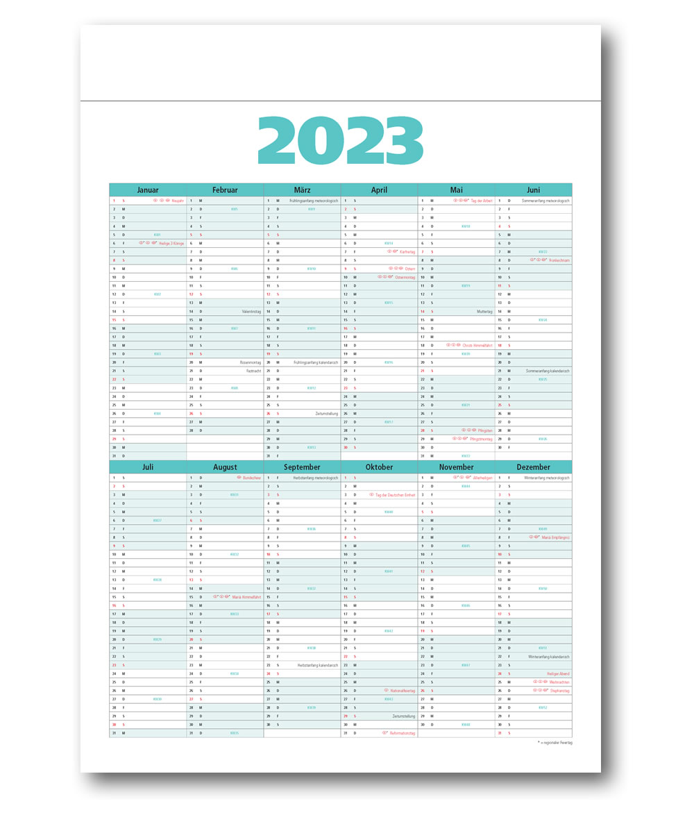 IMPULS-3-Monatsspruch Kalender 2023