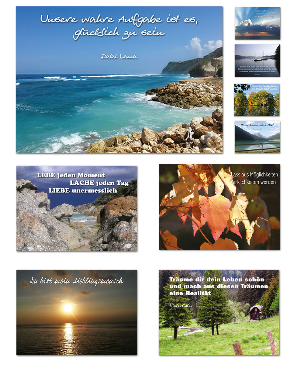Foto-Postkarten zum Träumen | 36 Motive zur Auswahl