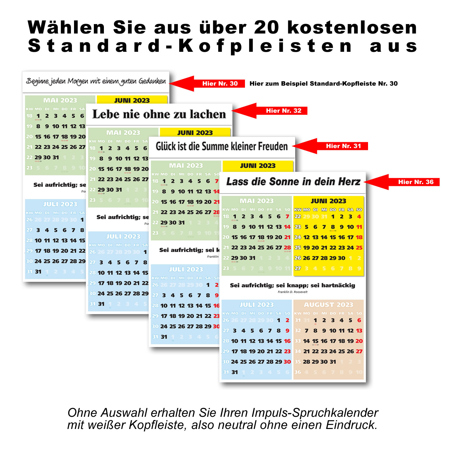 IMPULS-4-Monatsspruch Kalender 2024*