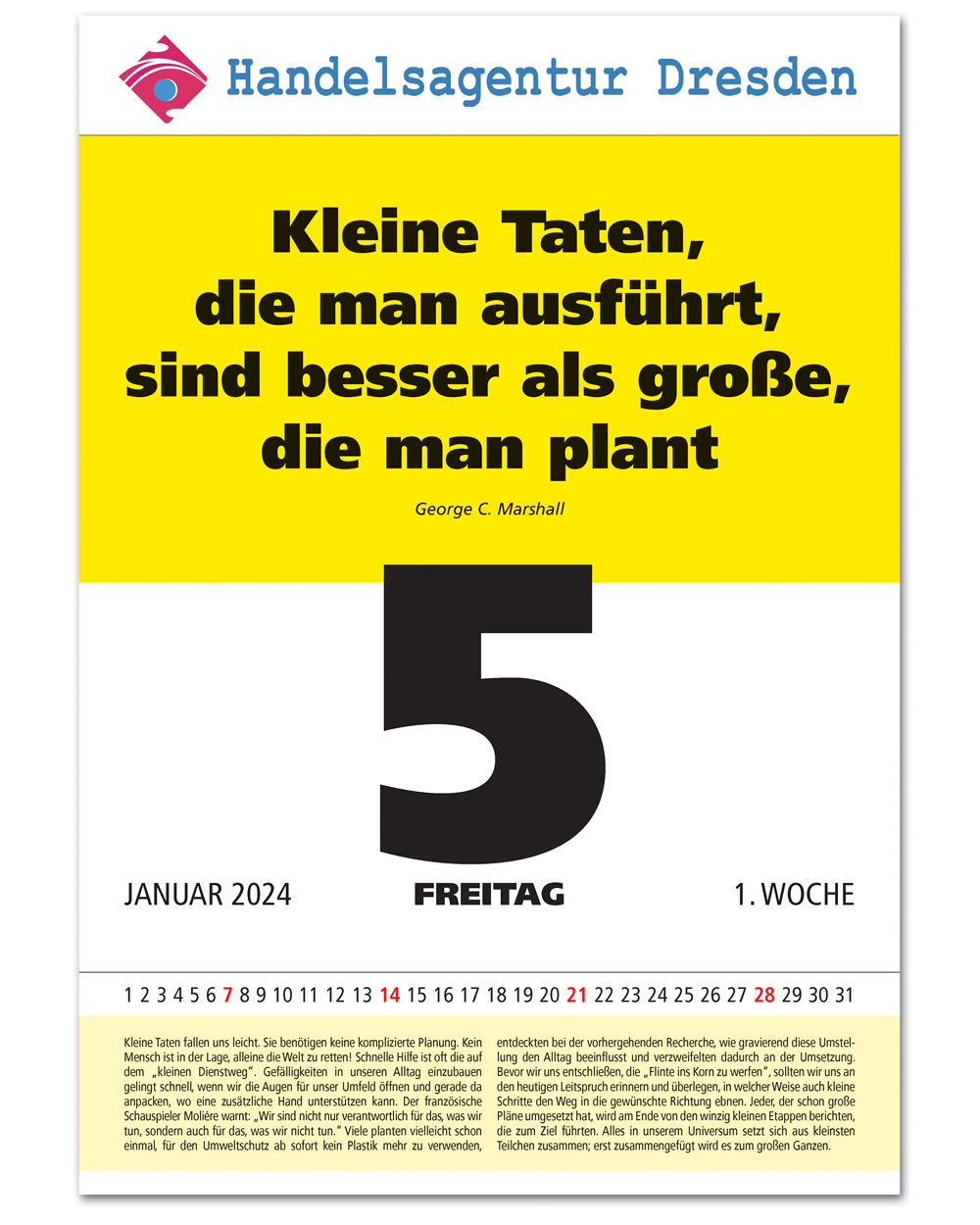 IMPULS-Tagesspruch Kalender Saison 2024*