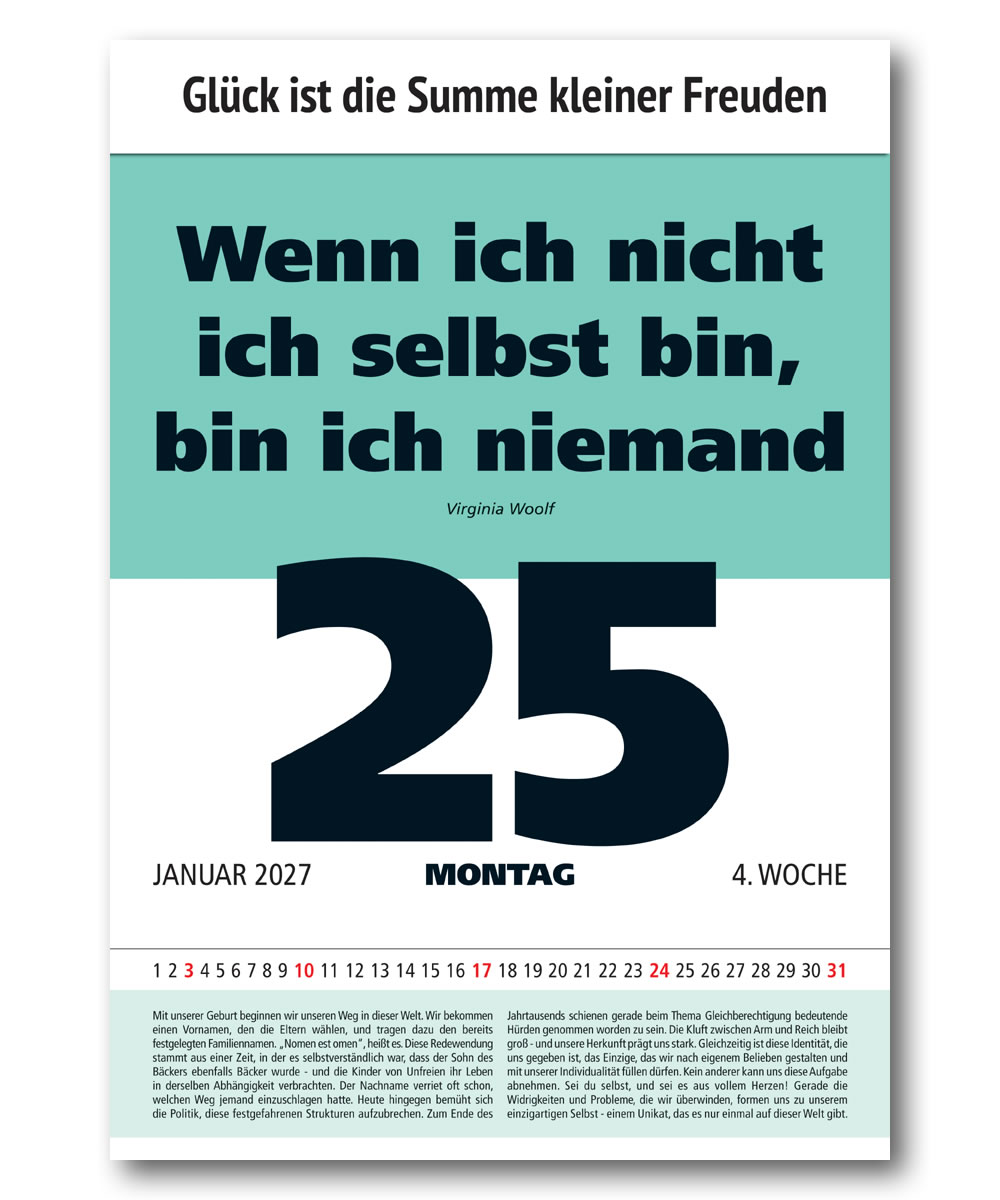 IMPULS-Tagesspruch Kalender 2027*