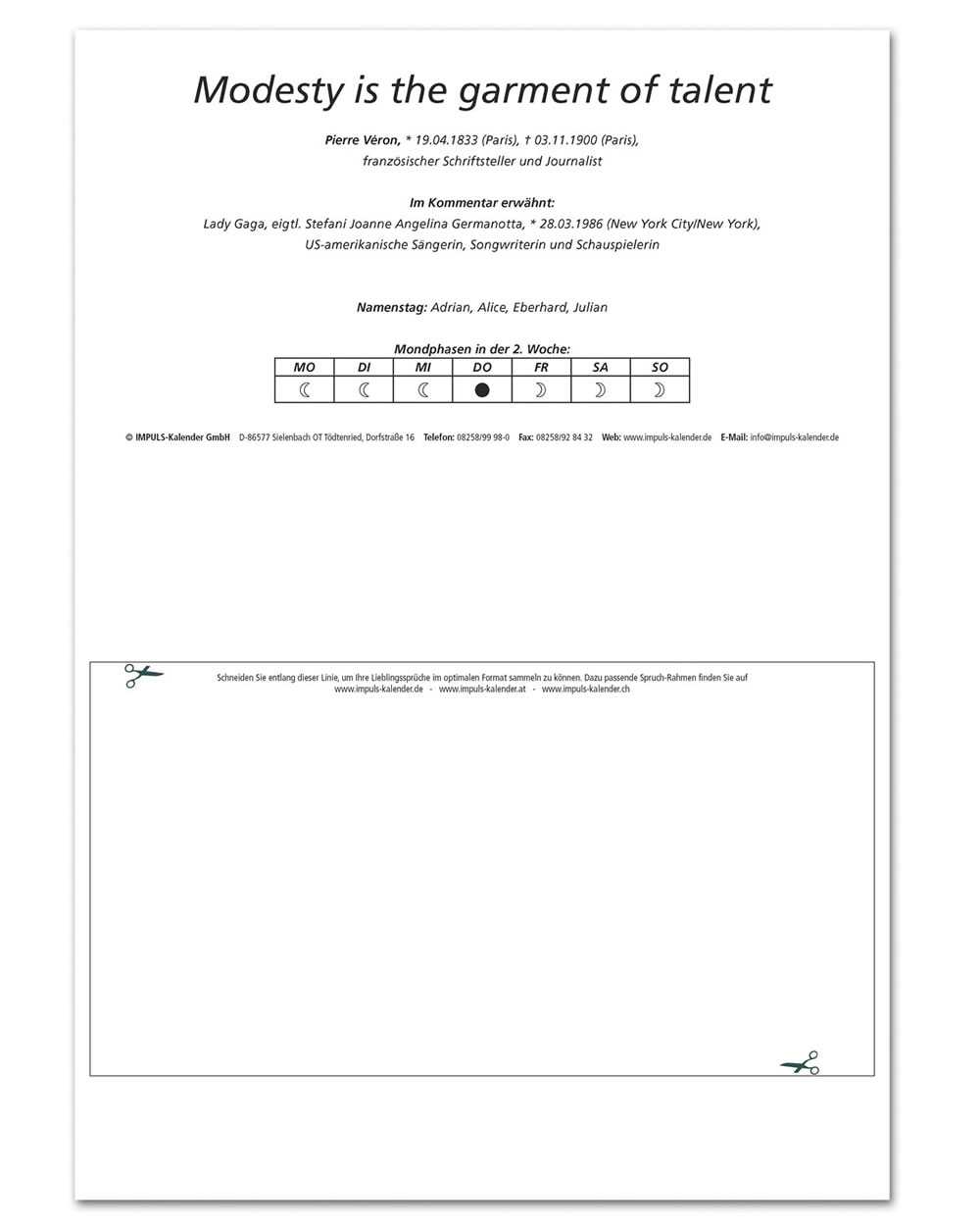 Set-Angebot IMPULS-TAGESSPRUCH-Kalender 2025 und Rolf H. Ruhleder-Spruchbuch