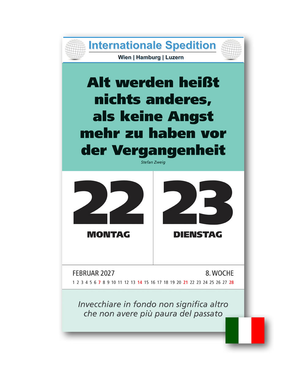 IMPULS-Zwei-(2)Tagesspruch Kalender 2027 - DOPPIO* 
