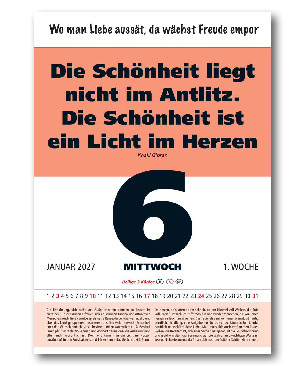 IMPULS-Tagesspruch Kalender 2027*