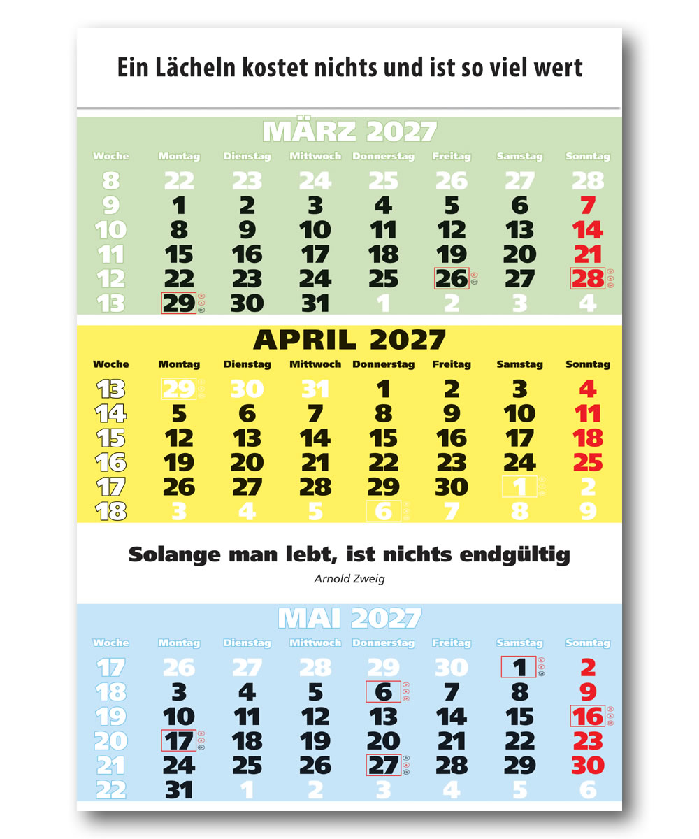 IMPULS-3-Monatsspruch Kalender 2027*
