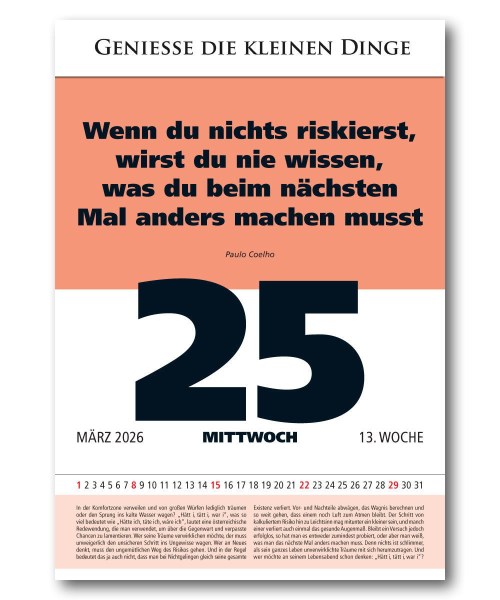 IMPULS-Tagesspruch Kalender 2026*