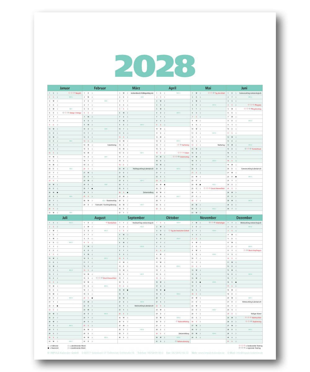 IMPULS-4-Monatsspruch Kalender 2027* 