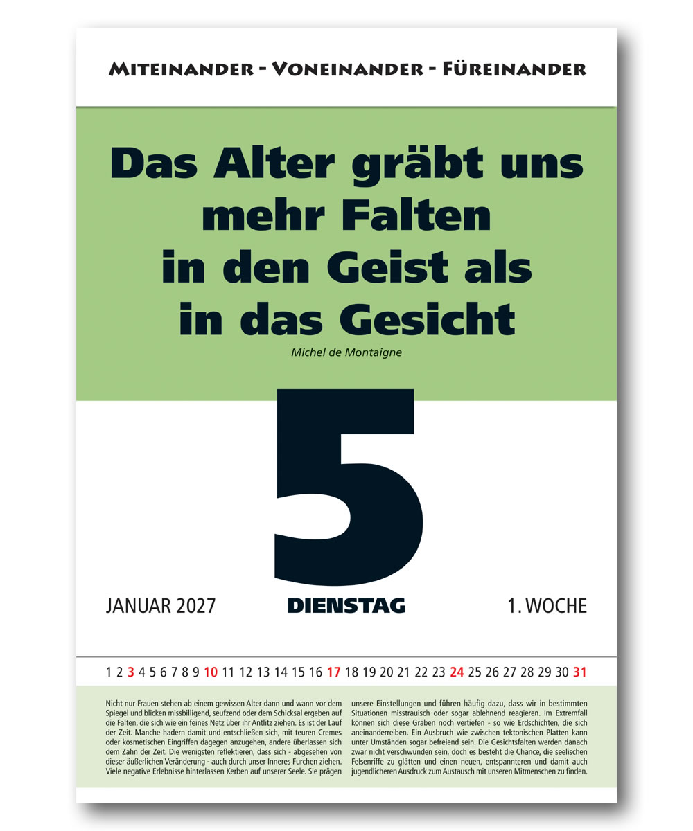 IMPULS-Tagesspruch Kalender 2027*