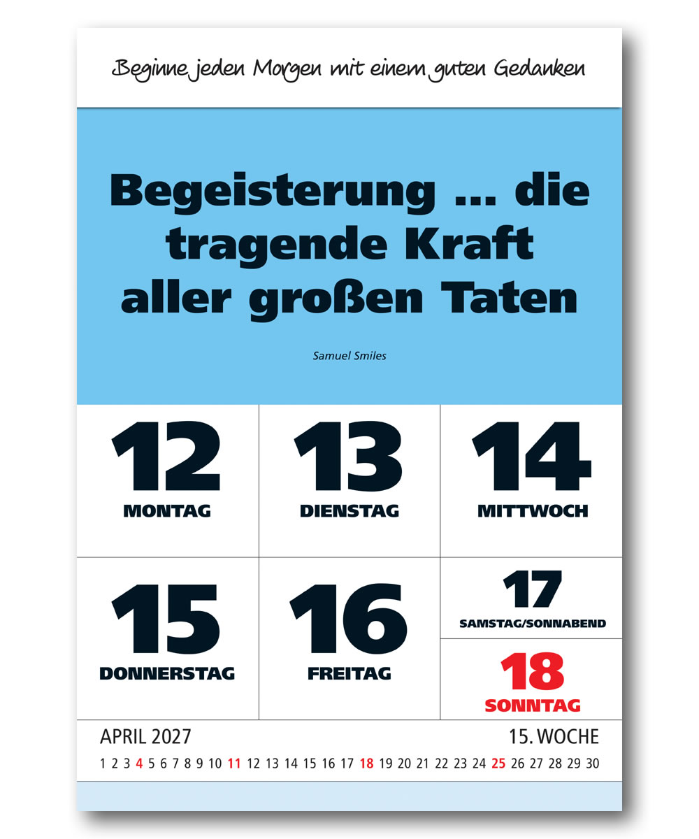 IMPULS-Wochenspruch Kalender 2027* 