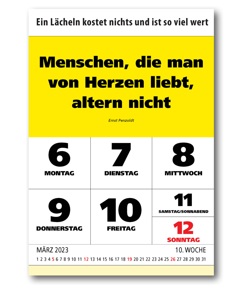 Impuls Tagesspruch Kalender 2024 Zitate Leitspruch Sprüche