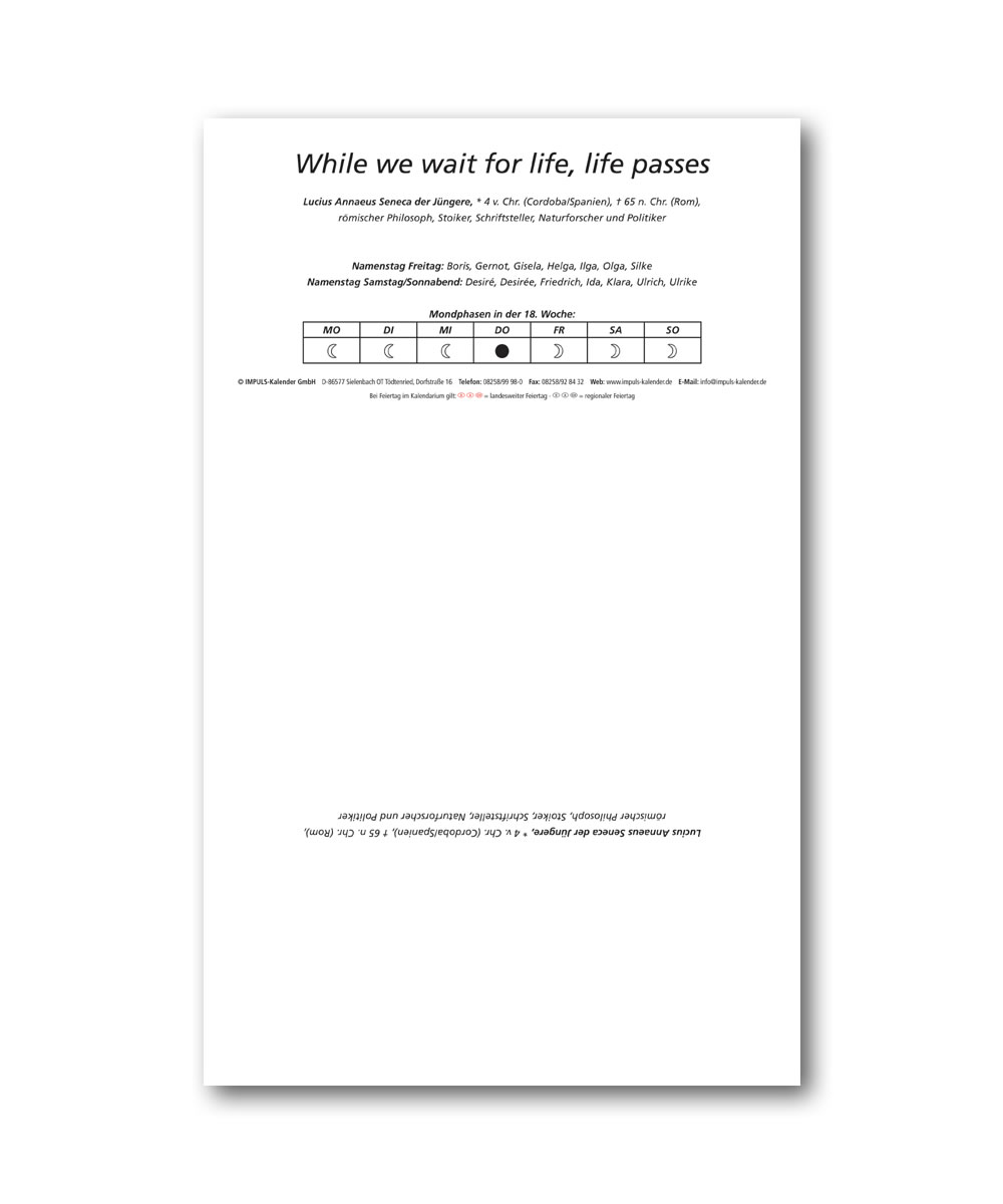 IMPULS-Zwei-(2)Tagesspruch Kalender 2027 - DOPPIO* 