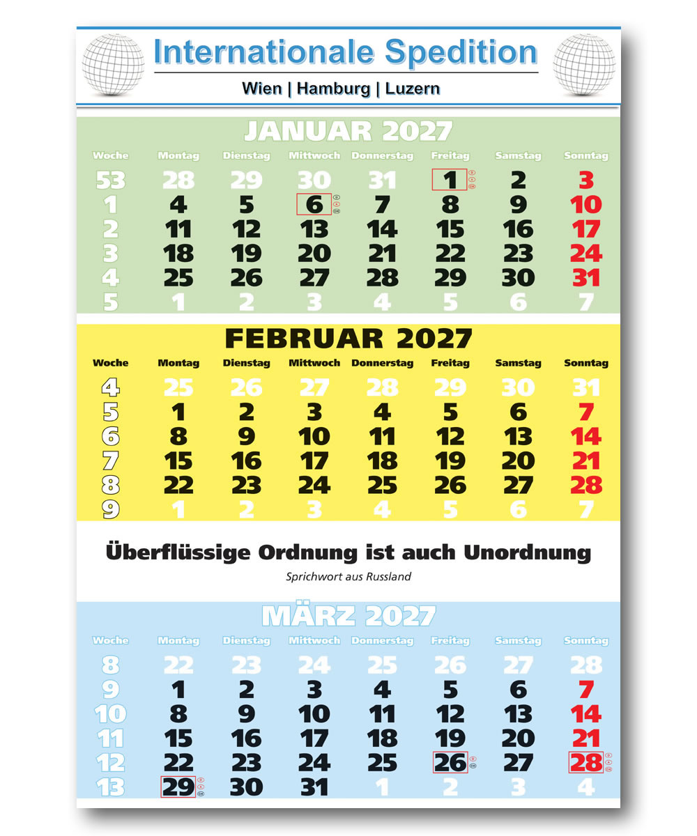 IMPULS-3-Monatsspruch Kalender 2027*