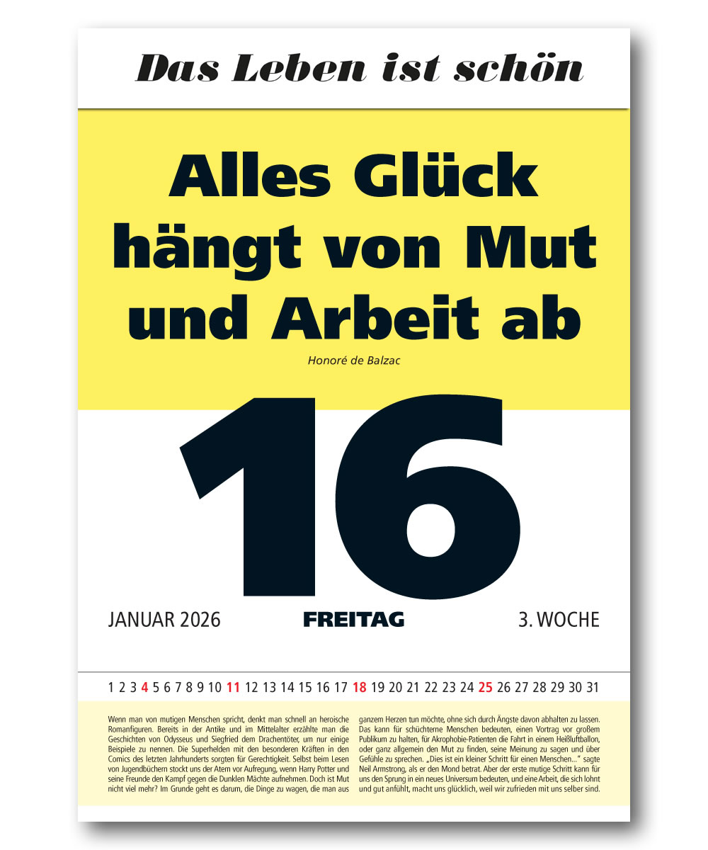 IMPULS-Tagesspruch Kalender 2026*