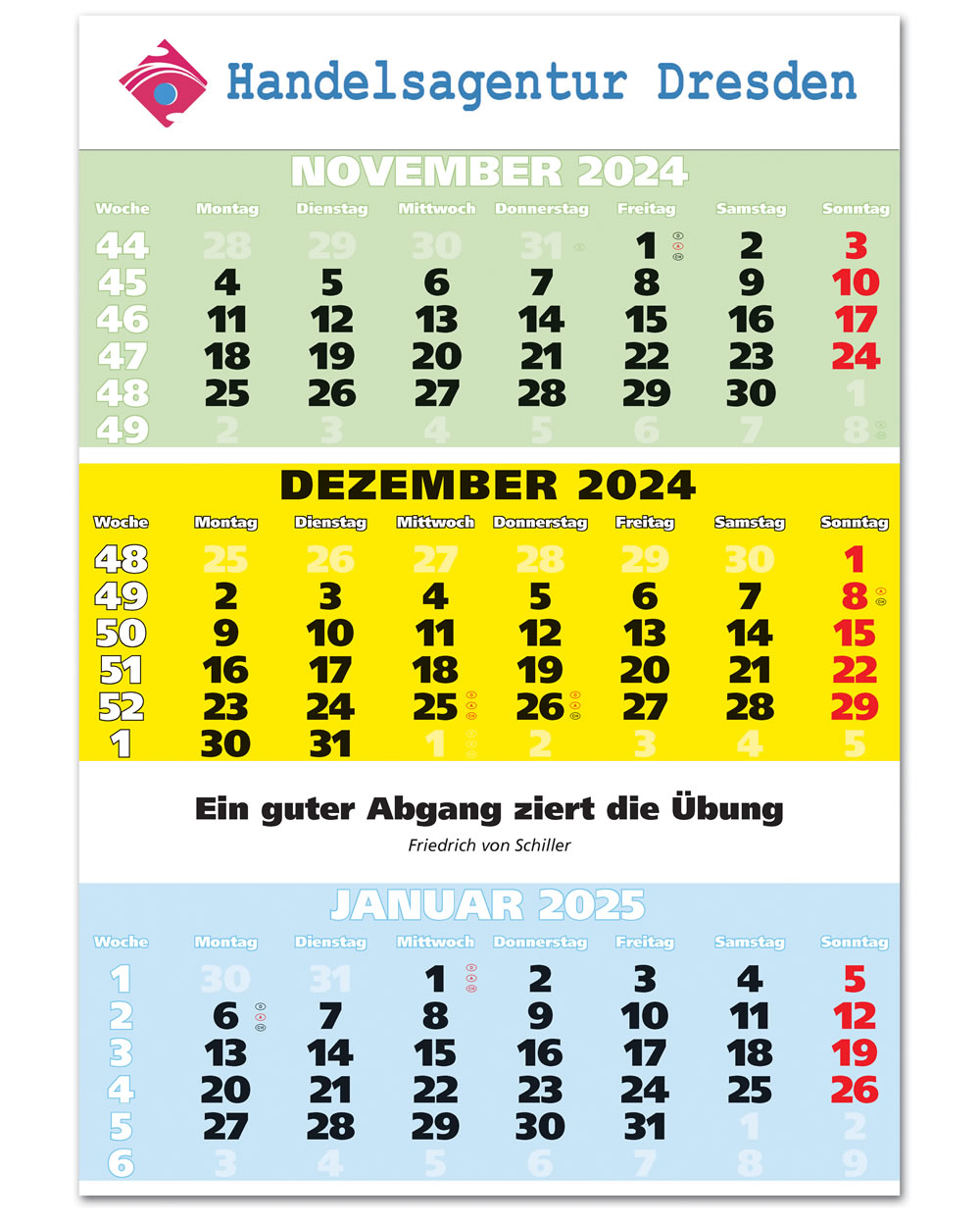 IMPULS-3-Monatsspruch Kalender 2024*