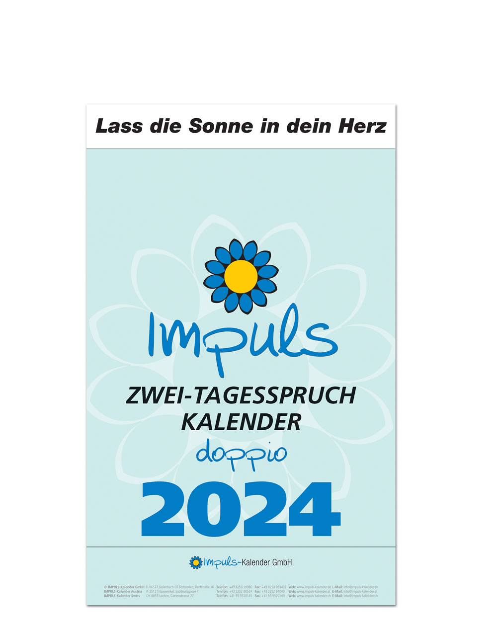 IMPULS-Zwei-(2)Tagesspruch Kalender Saison 2024 - DOPPIO*