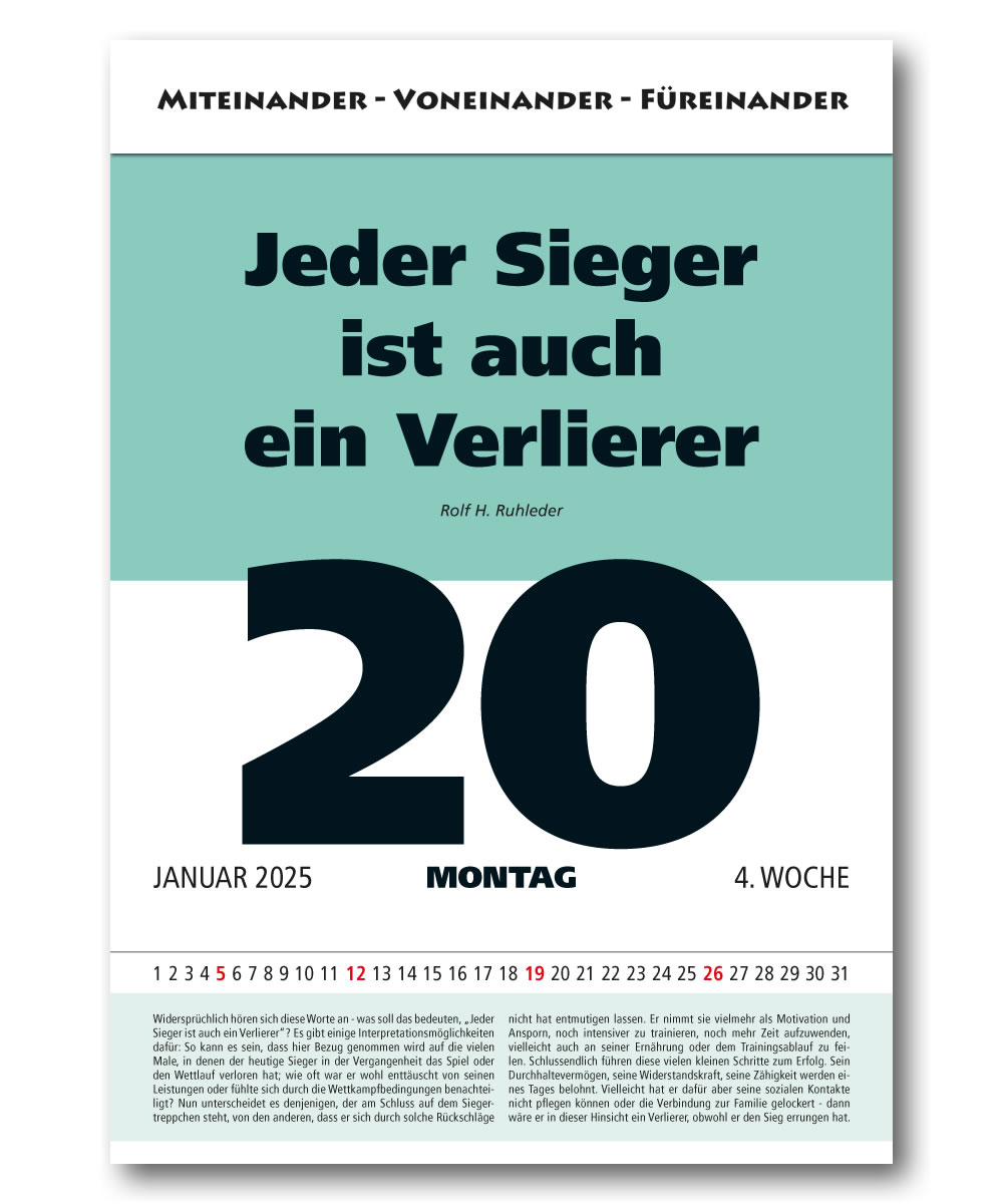 IMPULS-Tagesspruch Kalender 2025*