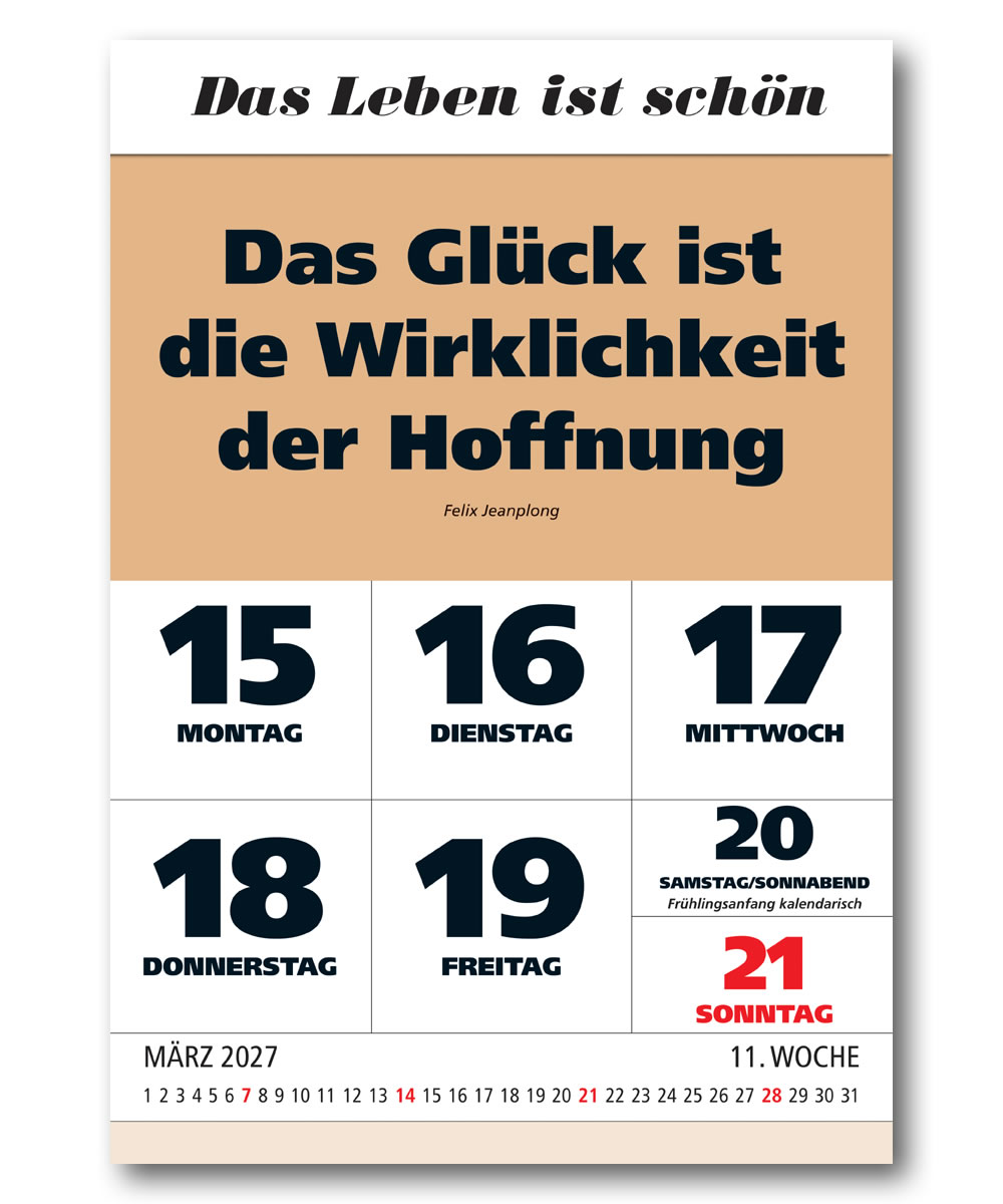IMPULS-Wochenspruch Kalender 2027* 