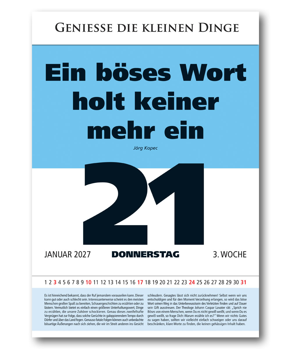 IMPULS-Tagesspruch Kalender 2027*
