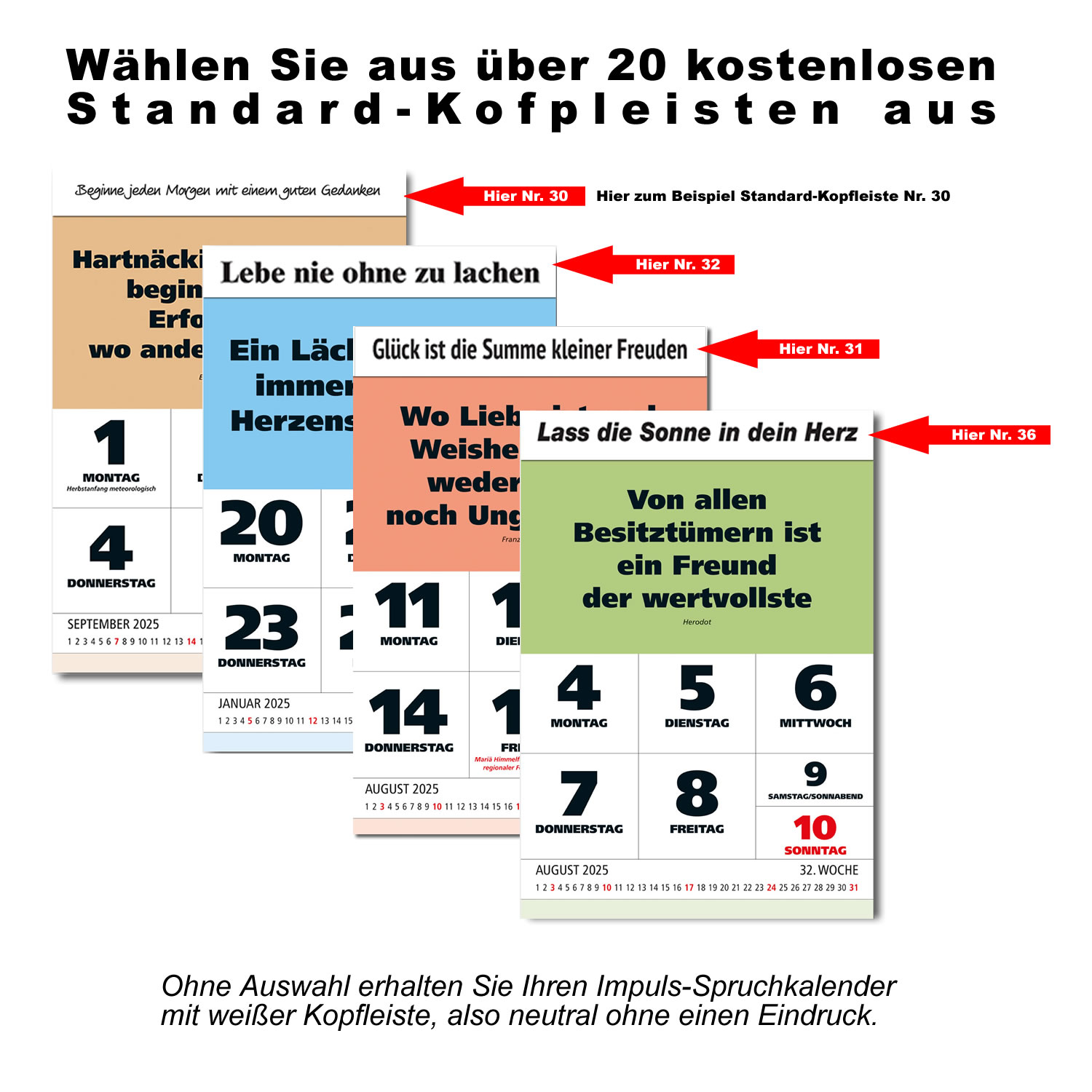 IMPULS-Wochenspruch Kalender 2025*