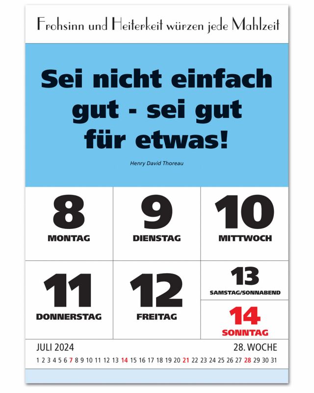 Impuls Tagesspruch Kalender 2024 Zitate Leitspruch Sprüche 