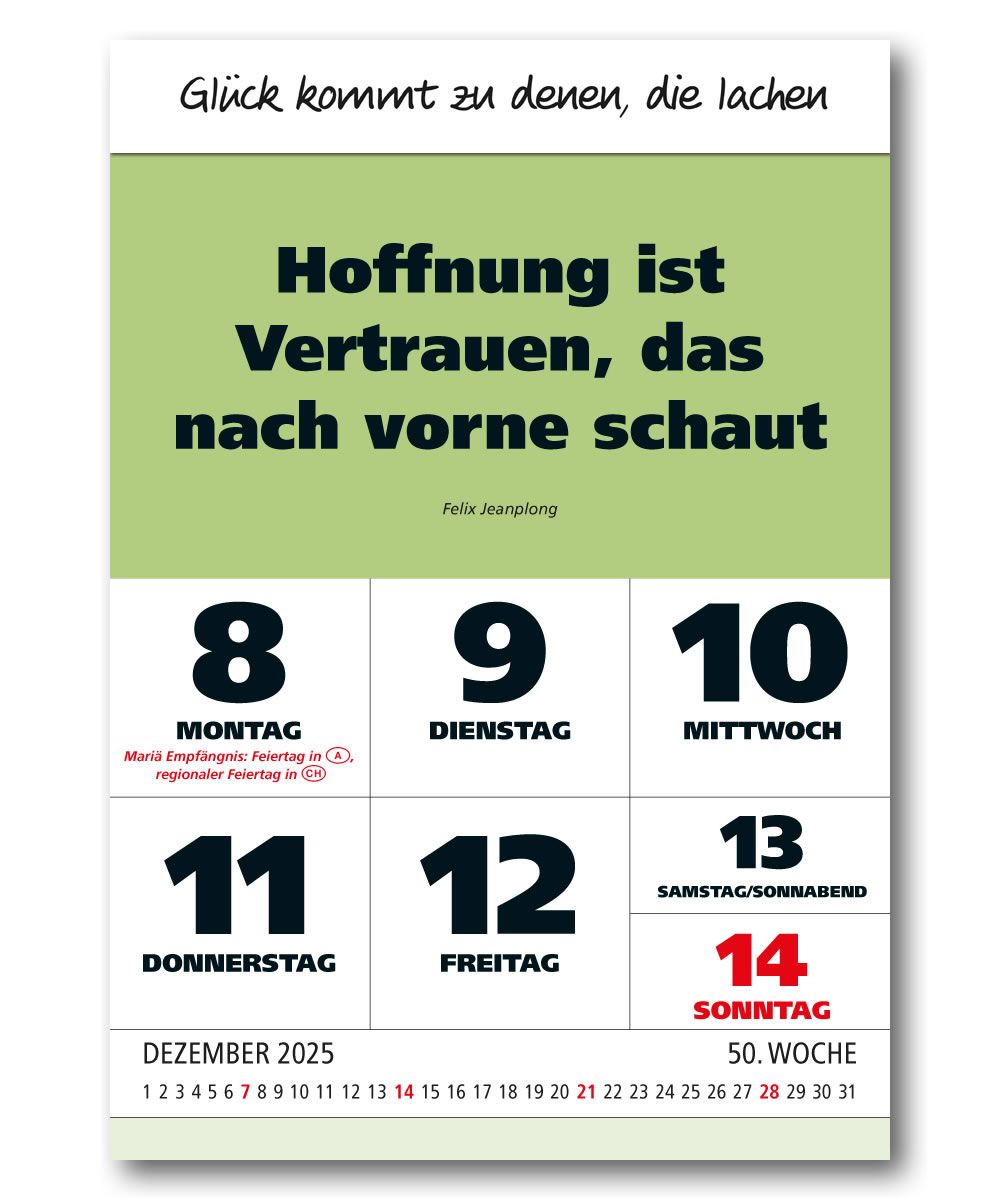 Impuls Kalender Sprüche Zitate Leitspruch Tagesspruchkalender