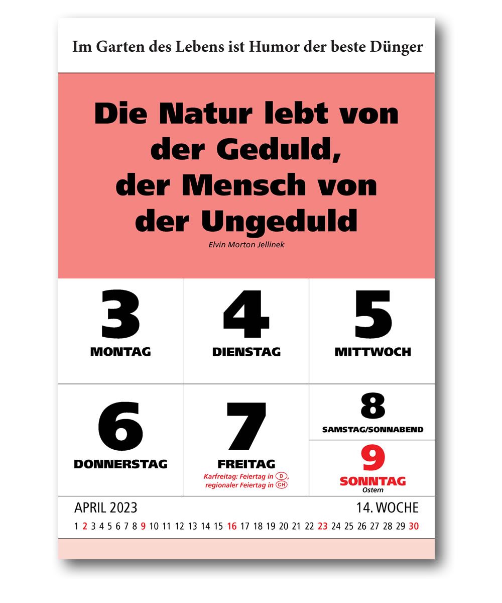 Impuls Wochenspruch Kalender 2023 Leitspruch Zitatekalender