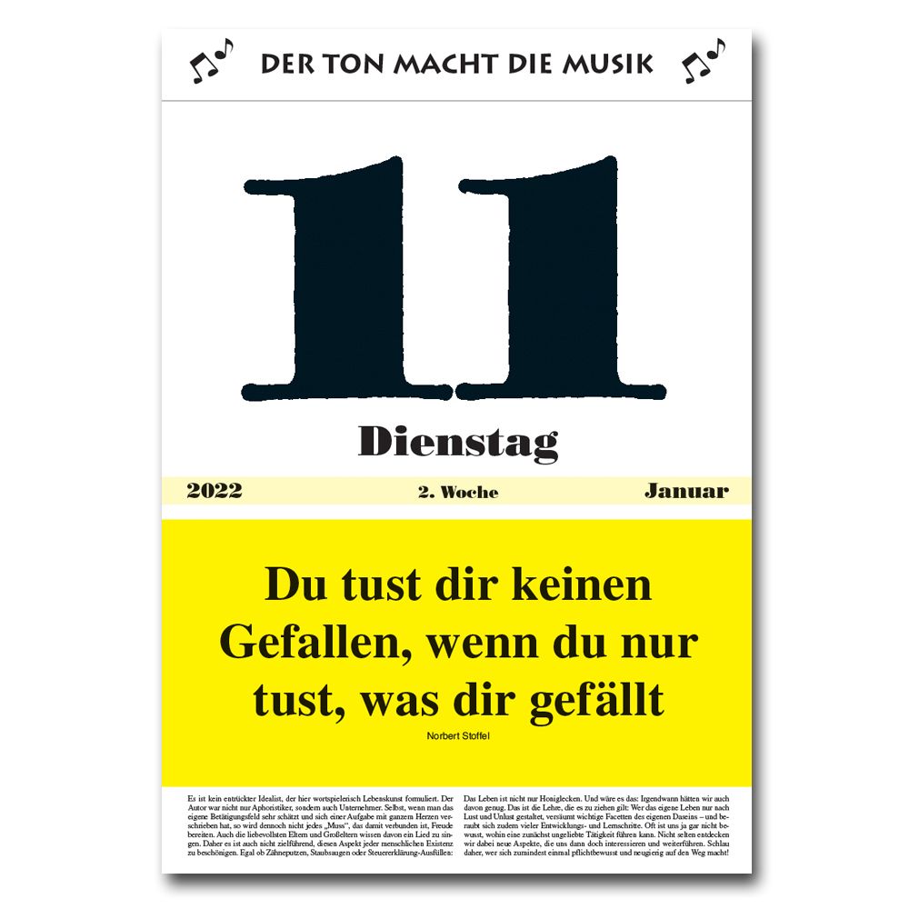 Leitspruch-Kalender-TAGESKALENDER 2022